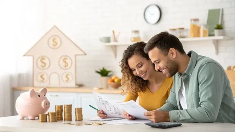 Couple Saving for Mortgage Down Payment