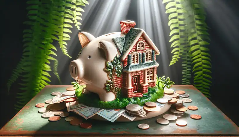 Piggy Bank Savings for House